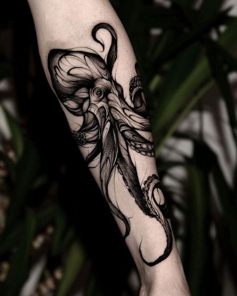 Octopus Shoulder Tattoo Men, Octopus Shin Tattoo, Octopus Tattoos Thigh Hip, Skeleton Octopus Tattoo, Large Octopus Tattoo, Octopus Foot Tattoo, Octopus Wrist Tattoo, Arm Sleeve Tattoos For Men Ideas, Realistic Octopus Tattoos