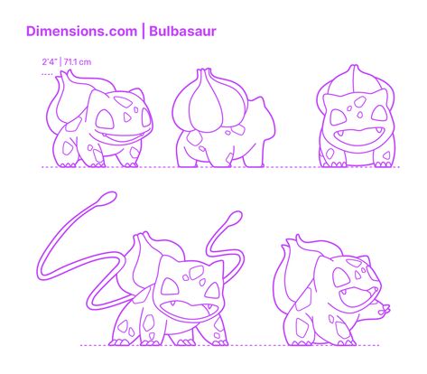 Grass Pokemon Tattoo, Bulbasaur Lineart, Bulbasaur Variations, Bulbasaur Reference, Bulbasaur Sketch, Pokemon Outline, Bulbasaur Drawing, Bulbasaur Tattoo, Bulbasaur Art