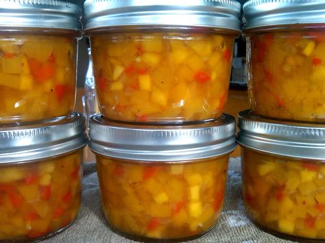 Autumn's Copper Pot: Mango Salsa! Mango Salsa Canning Recipe, Mango Tomato Salsa, Mango Habanero Salsa, Canned Salsa Recipes, Salsa Canning Recipes, Canning Granny, Dehydrating Food, Canning Salsa, Strawberry Salsa