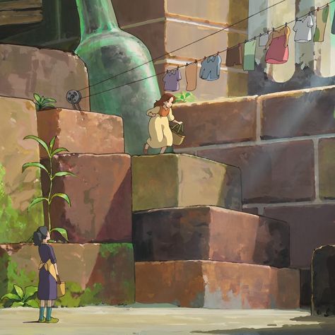 The Secret World Of Arrietty, Secret World Of Arrietty, Studio Ghibli Background, The Secret World, Studio Ghibli Movies, Studio Ghibli Art, Scene Art, Ghibli Art, Ghibli Movies