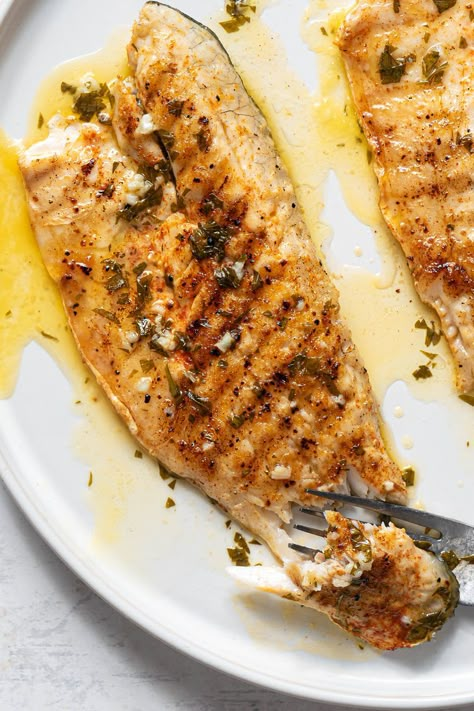 Cooking Bass Fillets, Bass Filets Recipes, Sea Bass Filets Recipes, Sea Bream Fillet Recipes, Blackened Sea Bass Recipes, Sea Bass Seasoning, Striped Sea Bass Recipes, Grilled Bass Recipes, Sea Bass Recipes Baked In Foil