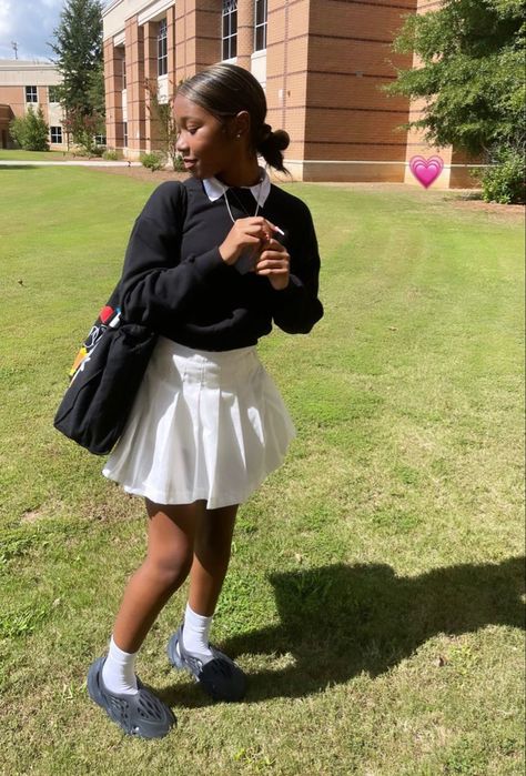 Cargo Skirt Outfit School, Cute Uniforms For School, Preppy School Outfits Uniform, Summer Uniform Outfits, First Day Of School Outfit Uniform Skirt, Non School Uniform Day Outfit Uk, Uniform Outfits Skirt, Uniform Back To School Outfits, Back To School Outfits Skirt