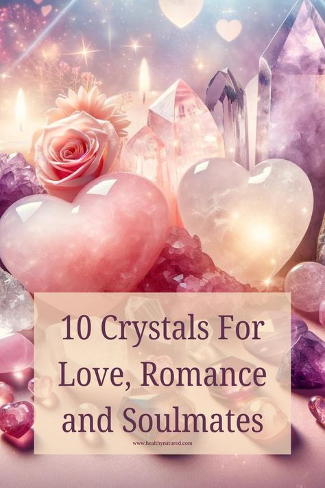 Looking to attract love, romance, and soulmates into your life? Check out our post of the top 10 crystals that can help enhance and amplify these energies. These crystals can be used in meditation, placed in your home or bedroom, or worn as jewelry to attract love, romance, and soulmates into your life. Give them a try and see the magic they can bring into your relationships! 💖✨ #crystalsforlove #romance #soulmates #crystalhealing #loveandlight  "With Love and Light, Healthy Natured" www.healthy Crystal Meanings Charts, Crystals For Love, Psychic Development Learning, Best Healing Crystals, Reunited Love, Power Of Crystals, Crystals For Manifestation, Green Aventurine Crystal, Attract Love