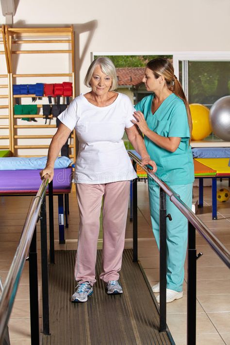 Senior woman holding railing. Senior women holding railing in physiotherapy with , #Sponsored, #holding, #woman, #Senior, #railing, #nurse #ad Rehab Nursing, Nurse Education, Nursing Home Care, Physical Therapist Assistant, Skilled Nursing Facility, Nurse Inspiration, Senior Living Communities, Dream Vision Board, Nursing Education