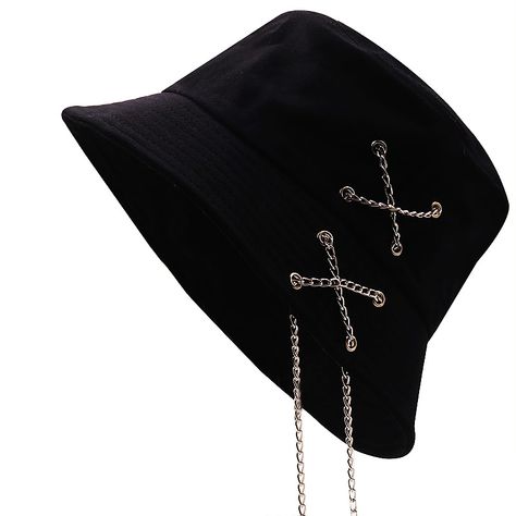 Mens Beret, Bucket Hat Style, Cotton Bucket Hat, Flat Hats, Hip Hop Cap, Bucket Hat Black, Cross Chain, Sun Hats For Women, Fisherman Hat