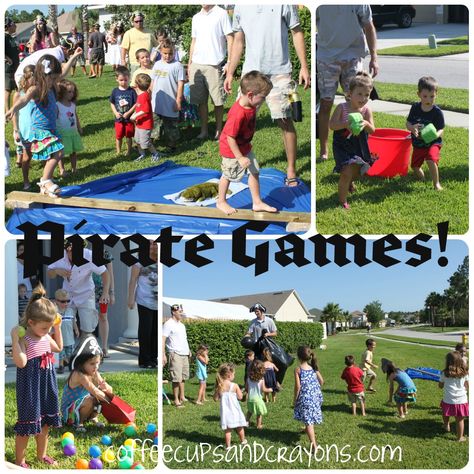 Pirate Birthday Party Games, Pirate Party Games, Kindness For Kids, Pirate Themed Birthday Party, Cousin Camp, Pirate Activities, Honey Crisp, Pirate Themed Birthday, Black Balloon