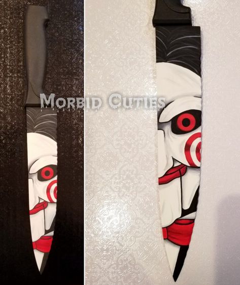 Billy the Puppet The Puppet Tattoo, Billy The Puppet Tattoo, Puppet Tattoo, Billy The Puppet, The Puppet, Horror Tattoo, Knife Art, Tattoo Inspo, Puppets