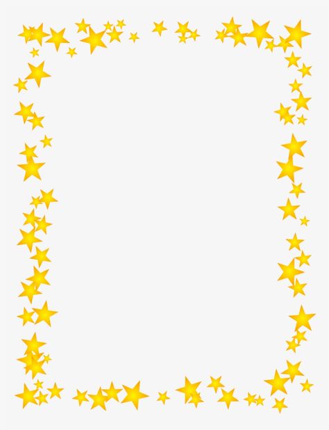 Free Borders And Frames Download, Star Border Design, Paper Borders, Star Border, Mothers Day Pictures, Sparkles Background, Printable Star, Star Clipart, Border Png