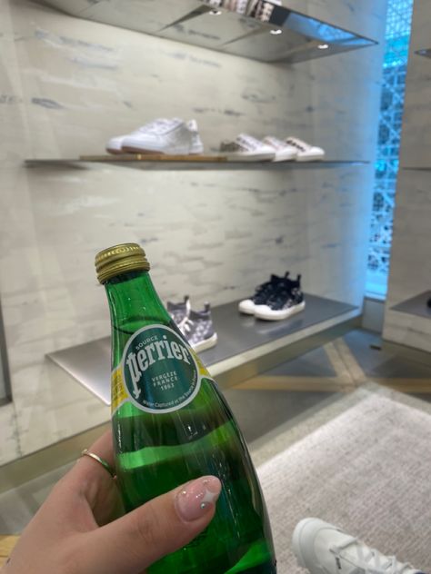 #luxury #store #water #perrier #sparklingwater #dior #brand #life #lifestyle Perrier Water Aesthetic, Perrier Water, Dior Brand, Water Aesthetic, Sparkling Water, Nyc Fashion, Luxury Store, Fashion Luxury, Luxury Brand