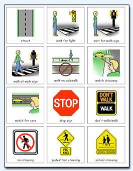 Kids Safety Poster, Pedestrian Safety Activities, Safety Rules On Road, Safety Rules At School, Road Safety Poster, Teaching Safety, Safety Signs And Symbols, Safety Pictures, Street Safety