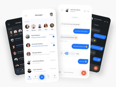 Simple Messaging App Concept by Giorgi Matsukatovi on Dribbble Ux Design Principles, Android App Design, App Concept, Mobile App Design Inspiration, App Interface Design, App Design Inspiration, App Interface, Mobile App Ui, App Ui Design