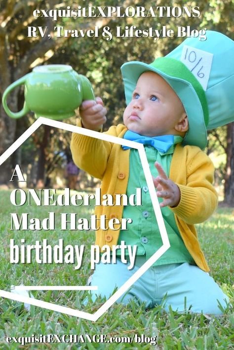 Mad Hatter Birthday Cake, Onederland First Birthday, Onederland Birthday Party Boy, One Derland First Birthday, Bday Party Boy, Mad Hatter Birthday Party, Twins Party, Birthday Tea Party, Onederland Birthday Party