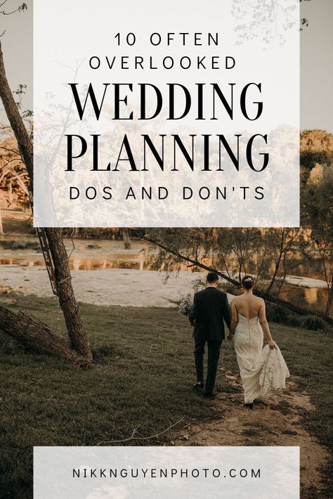 Wedding Dos And Dont, Wedding Planning Tips And Tricks, Memorable Wedding, Wedding Don'ts Tips, Wedding Must Dos, Wedding Tips And Tricks, Amazon Wedding Registry, Wedding Planning Details, Wedding Planning Organizer