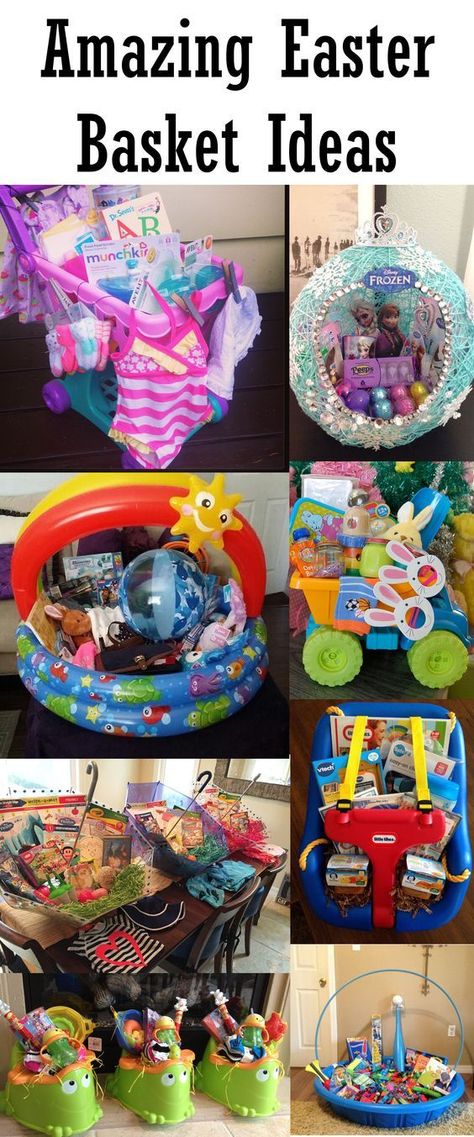 Amazing Easter Basket ideas 1 Creative Easter Baskets, Boys Easter Basket, Baby Easter Basket, Easter Baskets For Toddlers, Easter Basket Ideas, Kids Easter Basket, Easter Goodies, Easter Basket Diy, Toddler Easter