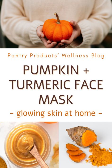 DIY Pumpkin + Turmeric Face Mask Turmeric And Yogurt Face Mask, Diy Pumpkin Face Mask, Pumpkin Face Mask Diy, Diy Tumeric Face Pads, Pumpkin Facial Mask, Tumeric Masks, Pumpkin Facial, Yogurt Face Mask, Diy Turmeric Face Mask