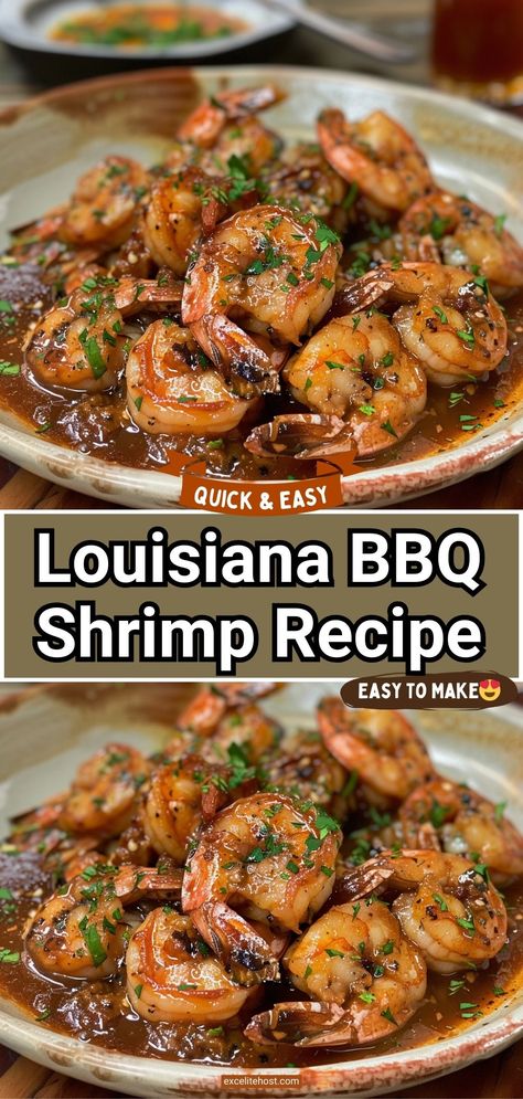 Tasty and easy Louisiana BBQ Shrimp. Bbq Shrimp Pasta, Louisiana Bbq Shrimp Recipe, Barbecue Shrimp Recipe New Orleans, Bbq Shrimp Recipes, Bbq Shrimp New Orleans, Cajun Bbq Shrimp, New Orleans Bbq Shrimp Recipe, Louisiana Bbq Shrimp, Bbq Shrimp Recipe