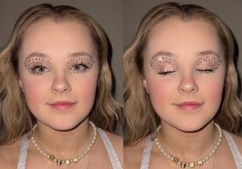 Jojo Siwa Makeup Look, Jojo Siwa Makeup, Euphoria Style Makeup, Jojo Siwa's Phone Number, Jo Jo Siwa, Euphoria Style, Jo Jo, Gold Makeup, Jojo Siwa