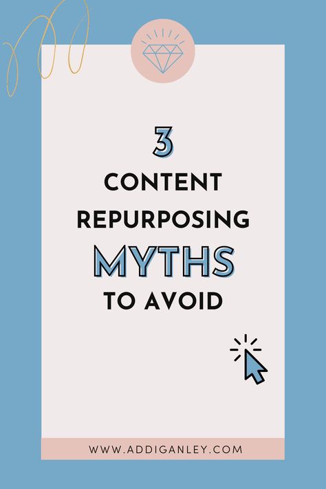 3 content repurposing myths to avoid. Content marketing is a great way to grow your blog or online business. A big part of it is repurposing your content but a lot of people are afraid to get started! Are you letting these myths hold you back? Content Repurposing, Repurposing Content, Losing People, Content Calendars, What I Need, A Lot Of People, Blog Traffic, Free Training, Blogging For Beginners