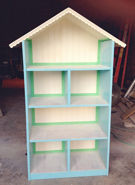 casas de muñecas de madera                                                                                                                                                                                 Más Bookcase Plans, Dollhouse Bookshelf, Dollhouse Bookcase, Doll House Plans, Bookshelves Diy, 15 Diy, Barbie House, Handmade Christmas Gifts, Book Shelf