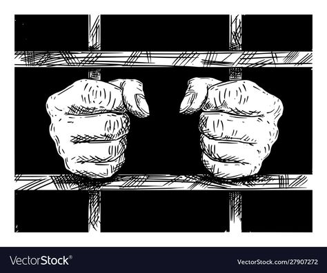 Jail Drawings, Drawing Of Hands, Prison Bars, Famous Drawing, Prison Drawings, Vs Pink Wallpaper, Drawings For Boyfriend, Prison Art, Drawing Hands