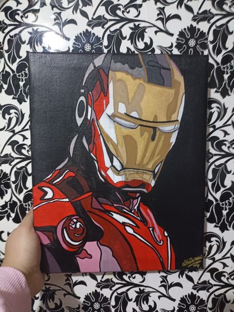 Iron man 
Marvel
Painting
Acrylic Marvel Painting Ideas On Canvas, Iron Man Painting, Marvel Paintings, Man Painting, Acrylic Canvas, Acrylic Art, Master Chief, Iron Man, Spiderman