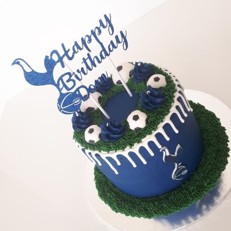 Spurs Birthday Cake, Spurs Cake, Tottenham Cake, 2023 Cakes, Football Cake Design, Seventh Birthday, Football Birthday Cake, Buttercream Birthday Cake, 17 Birthday Cake