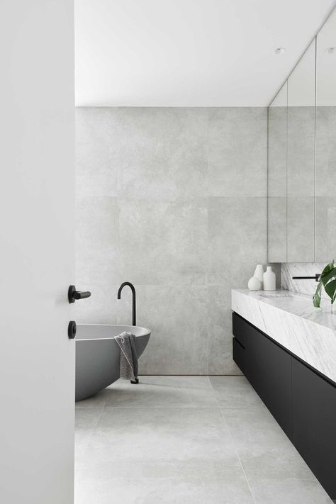 Bathroom Trends 2020, Phoenix Tapware, Interior Simple, Interior Vintage, Bad Inspiration, Grey Tiles, Lounge Design, Bathroom Trends, Minimalist Interior Design