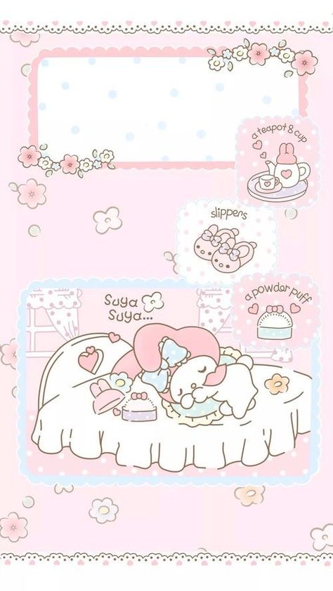 Sanrio Melody Wallpaper, Kawaii My Melody Wallpaper, Cute My Melody Wallpaper, My Melody Wallpaper Iphone, My Melody Background, Pink Wallpapers Aesthetic, Pink Sanrio, Kawaii Wallpapers, Melody Wallpaper