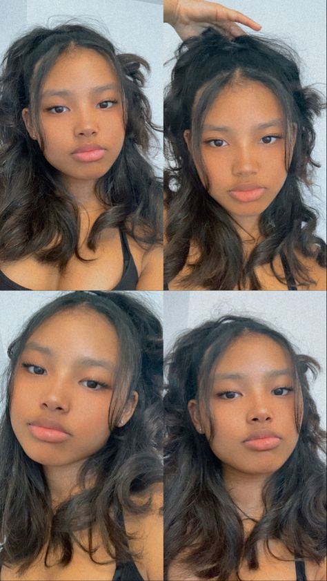 Really Pretty People Black, Blasian Makeup Looks, Dr Face Claims Female Black, Cute Blasian Girl, Face Claims Blasian, Blasian Girl Face Claim, Desired Face Ideas Black, Blasian Girl Aesthetic, Blasian Hairstyles