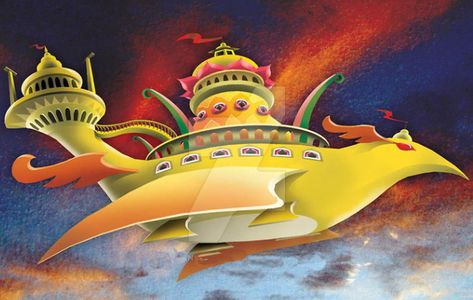 Pushpaka Vimana Pushpaka Vimana, Pushpak Viman, Before The Flood, Flying Vehicles, Science Journal, Hinduism Art, Ancient India, Fantasy Setting, Indian History