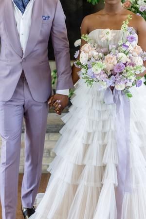 Lilac Wedding Inspiration, Light Lavender Wedding, Lavender Theme Wedding, Lavender And Green Wedding, Lilac Themed Wedding, Lavender And Gold Wedding, Cream Wedding Theme, Pale Pink Weddings, Gown Ideas