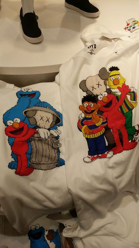 Copp or Drop?  #Hypebeast #Uniqlo #SesameStreet #Collab #Kaws Kaws Shirt Outfit, Kaws Clothes, Kaws Outfit, Kaws Uniqlo, Outfits Ideas, Sesame Street, Uniqlo, Shirt Outfit, Cute Outfits