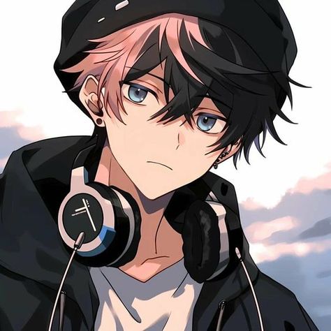 Anime Boy With Headphones, French Anime, Anime Picture Hd, Adorable Anime, Anime Elf, Anime Show, Dark Anime Guys