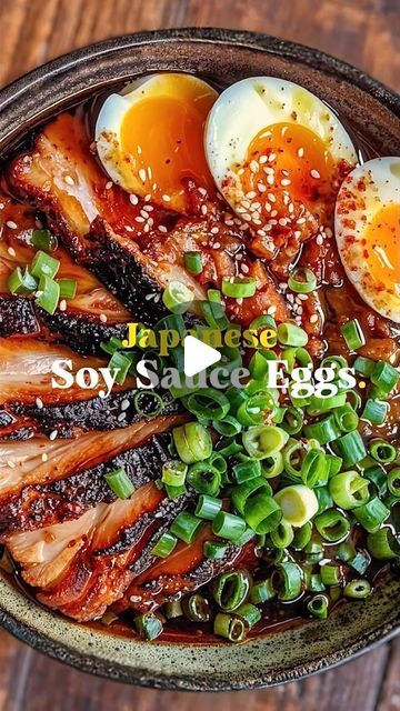 Philippe Trinh I Yummy Asian Eats on Instagram: "The Ultimate Soy Ramen Eggs ✨🍜

ℹ️ Scroll down for recipe

If you’re looking to level up your ramen bowls, salads, meal preps, or try something new like Soy Egg Onigiri then these Soy Eggs are for you! 😍🥚

Super simple to make, they take just a few minutes and require only a handful of ingredients: eggs, water, low sodium soy sauce, mirin, and minced garlic. 🧄🍶

Recipe:
6 large eggs (soft boiled 7 1/2- 8 min)
1 1/4 cup  water
1 cup Sodium Soy Sauce
1/4 cup mirin
1 tsp Minced Garlic

#lkklesssodiumsoysauce #SoyRamenEggs #LeeKumKee #Rameneggs #eggs #asiancuisine #boiledeggs #egg" Egg Onigiri, Ramen Eggs, Soy Egg, Soy Sauce Eggs, Soy Eggs, Ramen Egg, Ramen Bowls, Low Sodium Soy Sauce, Ramen Bowl