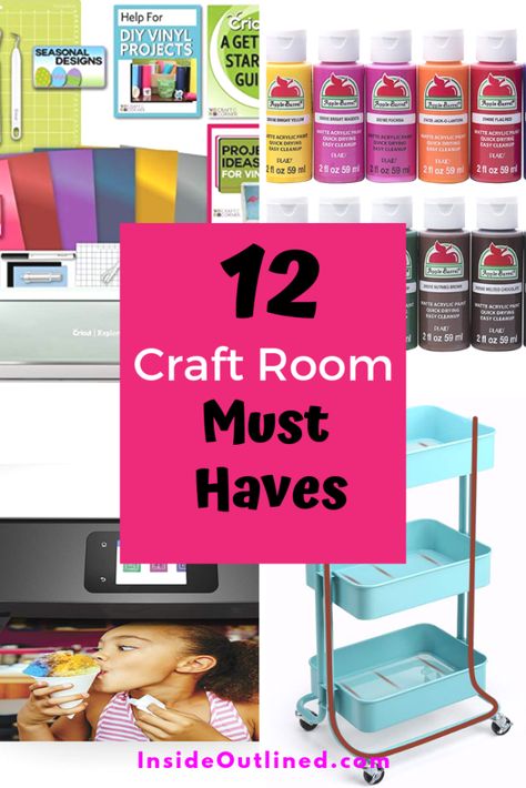 This list of craft room must haves will give you inspiration to design a space where you can relax and create some of your best projects. Crafting Tools Must Have, Crafting Must Haves, Must Have Craft Supplies, Craft Room Essentials, Amazon Craft Room Must Haves, Craft Room Must Haves, Sewing Room Organizing, Craft Room Ideas On A Budget, Room Must Haves