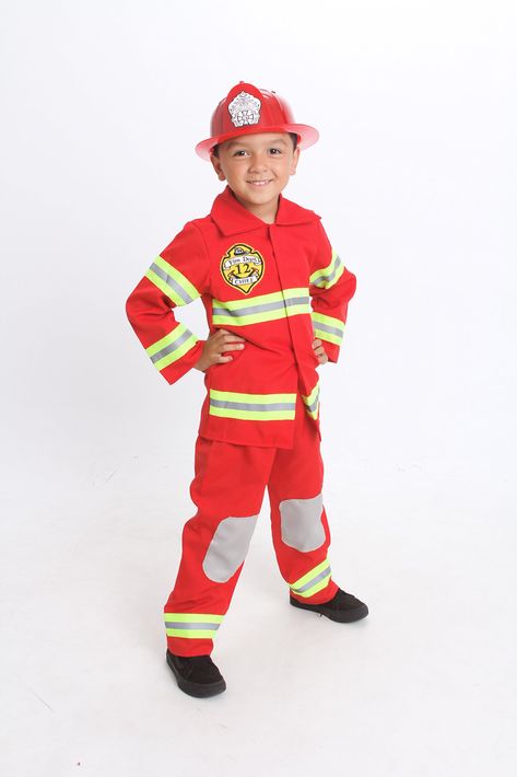 Fireman Halloween Costume, Firefighter Costume Kids, Fire Fighter Costume, Fireman Kids, Firefighter Fitness, Fighter Costume, Kids Party Hats, Fireman Costume, Light Up Hats