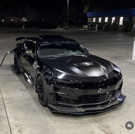 Black Muscle Cars, Mtt 420rr, Black Chevy Camaro, Matte Black Camaro, Black On Black Camaro, 2016 Camaro, All Black Camaro Zl1, Chevrolet Camaro Black, Blacked Out Cars