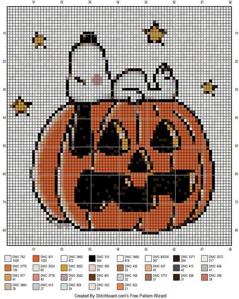 Cozy Cross Stitch, Cross Stitch Grid Patterns, Halloween Crochet Decor, Graphgans Crochet, Snoopy Cross Stitch Pattern, Halloween Alpha Pattern, Fall Cross Stitch Patterns, Fall Needlepoint, Fall Pixel Art