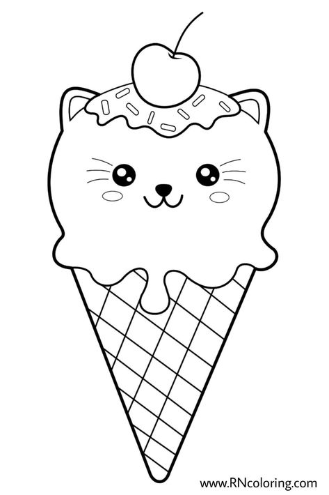 These free printable coloring pages are perfect for kids of all ages. They feature a variety of cute and cuddly ice cream characters, including ice cream cones, sundaes, popsicles, and more. Let your imagination run wild as you color these pages in any way you like.    #kawaii #icecream #coloring #pages #kids Coloring Pages Ice Cream, Ice Cream Coloring, Chibi Coloring Pages, Fnaf Coloring Pages, Ice Cream Coloring Pages, Food Kawaii, Food Coloring Pages, Printable Cute, Bunny Coloring Pages