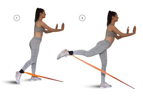 Butt - Standing Cable Kickback with Long Resistance Band - FIT CARROTS | Premium Fitness Tools For Functional and Regeneration Training Cable Kick Backs, Long Resistance Band, Growing Your Glutes, Glute Kickback, Side Bends, Stand Up Straight, Grow Your Glutes, Glute Kickbacks, Cable Machine