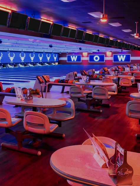 Bowling Alley & Sports Bar in Murrieta | Bowlero 1950s Bowling Alley, Aesthetic Bowling Alley, Bowling Alley Food, Vintage Bowling Aesthetic, Retro Bowling Alley Aesthetic, 80s Bowling Alley, 90s Bowling Alley, Bowling Alley Aesthetic, Retro Bowling Alley