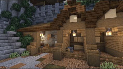 Minecraft Workstation, Aesthetic Minecraft, Minecraft, Pergola, Outdoor Structures, Cabin, Patio, House Styles, Outdoor Decor