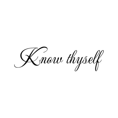 Know Thyself Tattoo, Integrity Tattoo, Tattoo Finder, Tattoo 2023, Know Thyself, Creative Tattoos, Tattoos And Piercings, Beautiful Words, I Tattoo