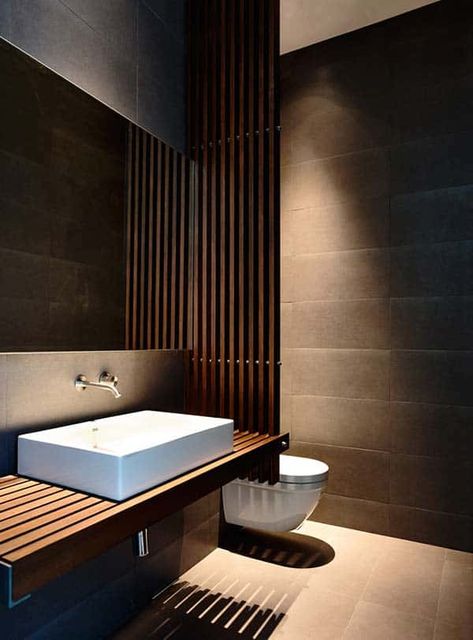 Stunning home in Singapore wrapped around central courtyard Bathroom Ideas For Men, Blush Bathroom, Simple Bathroom Designs, Decorating Bathroom, Bad Inspiration, Bathroom Decor Apartment, Bathroom Design Inspiration, Toilet Design, Apartment Bathroom