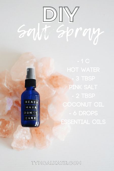 Diy Salt Spray, Salt Spray For Hair, Salt Hair Spray, Diy Sea Salt Spray, Baking Soda Shampoo Recipe, Sea Salt Spray For Hair, Spray For Hair, Salt Hair, Sea Salt Spray