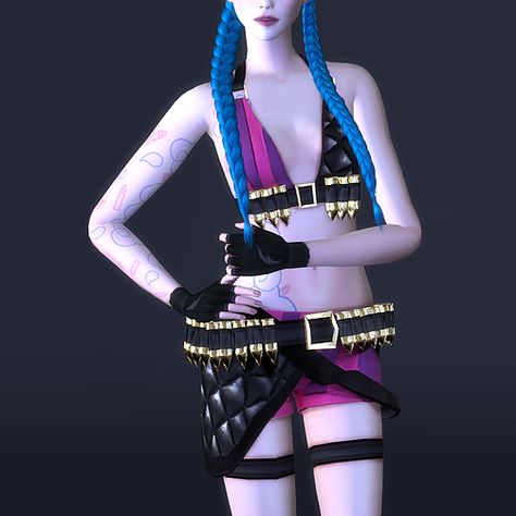 toksik | Jinx Sims 4 Jinx Cc, Ts4 Cyberpunk, Sims4 Pose, Los Sims 4 Mods, Dc Costumes, Unusual Clothes, Sims 4 Anime, Sims 5, Sims 4 Game Mods