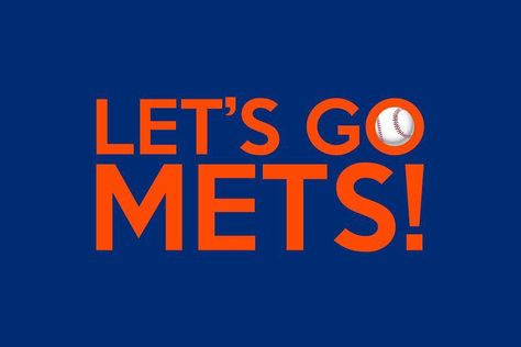 Lets Go Mets, Mets Baseball, Baseball Stuff, A Typography, Baseball Posters, Typography Artwork, Ny Mets, Club Color, Baseball Fan