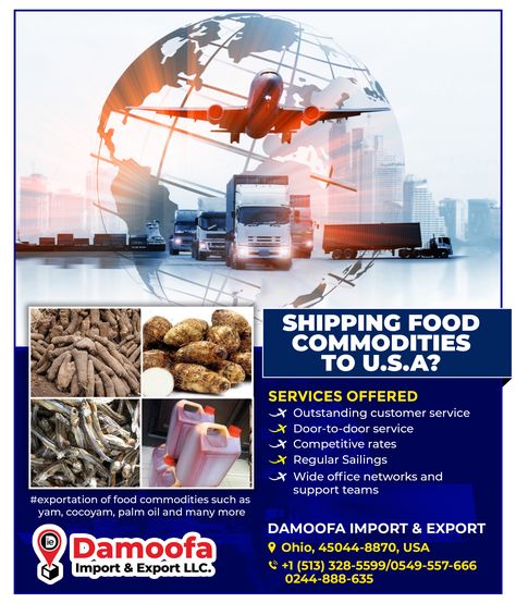 Logistics Import and Export flyer (0557270401) Importation Flyer, Exam Photos, Export And Import, Import Business, Export Business, Dressy Casual Outfits, Flyer And Poster Design, Business Banner, Import Export