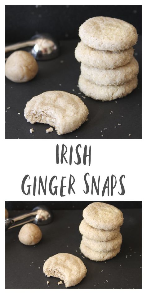 Ginger Snap Recipe, Irish Cookies, Ginger Snaps Recipe, Irish Cooking, Holiday Cookie Recipes, Delicious Cookie Recipes, International Food, Irish Recipes, School Food