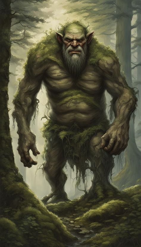 Troll Fantasy Art, Npc Ideas, Fantasy Ideas, Creatures Art, Fantasy Races, Mythical Creatures Art, Magical Places, Creature Art, Mythical Creatures